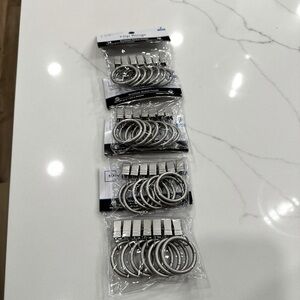 Mainstays Silver Clip Rings Set